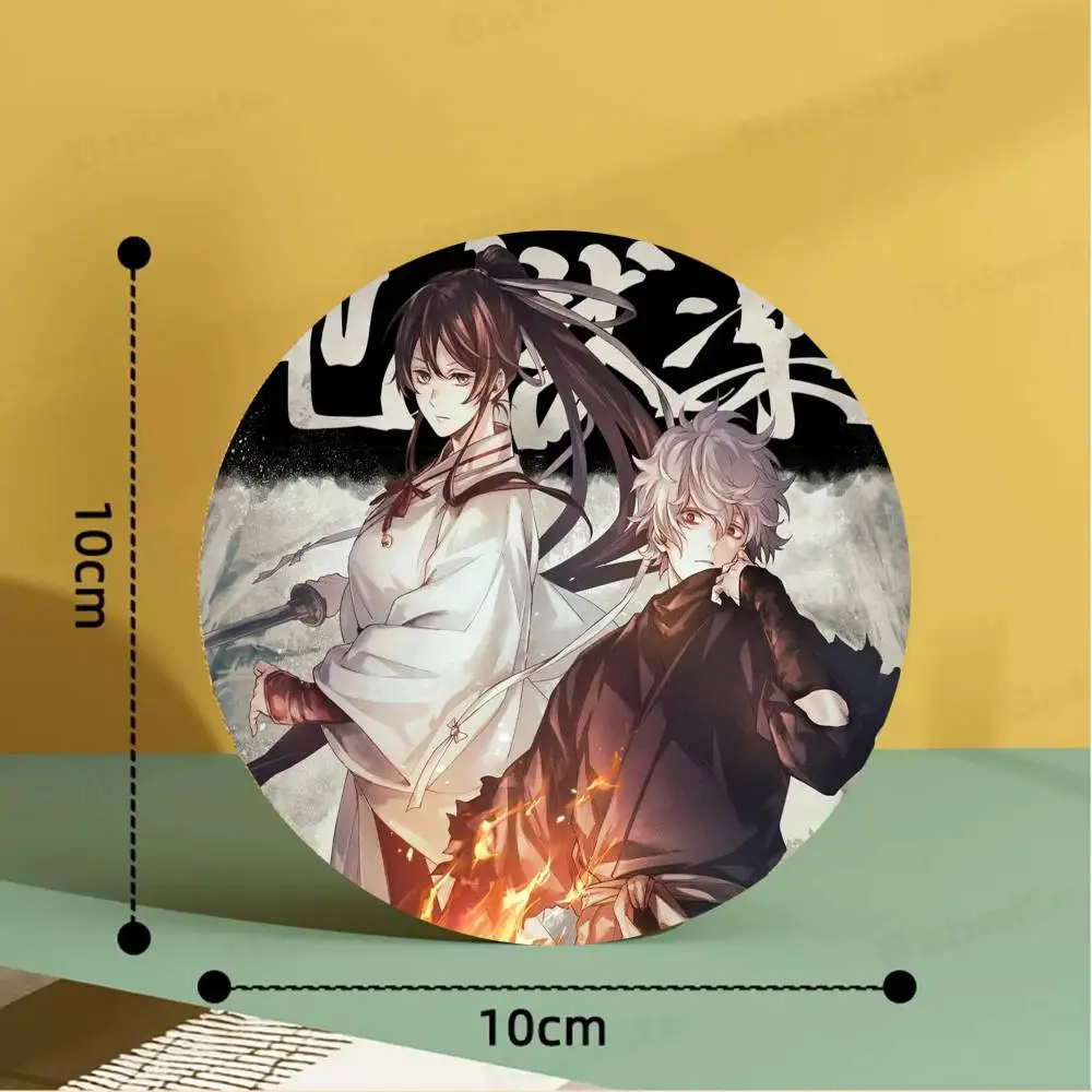 Anime Jigokuraku Hells Paradise 1pc Pattern Coaster Tea Cup Heat Insulation Pad Anti-scalding Anti-slip Table Bowl Plate Mat 3