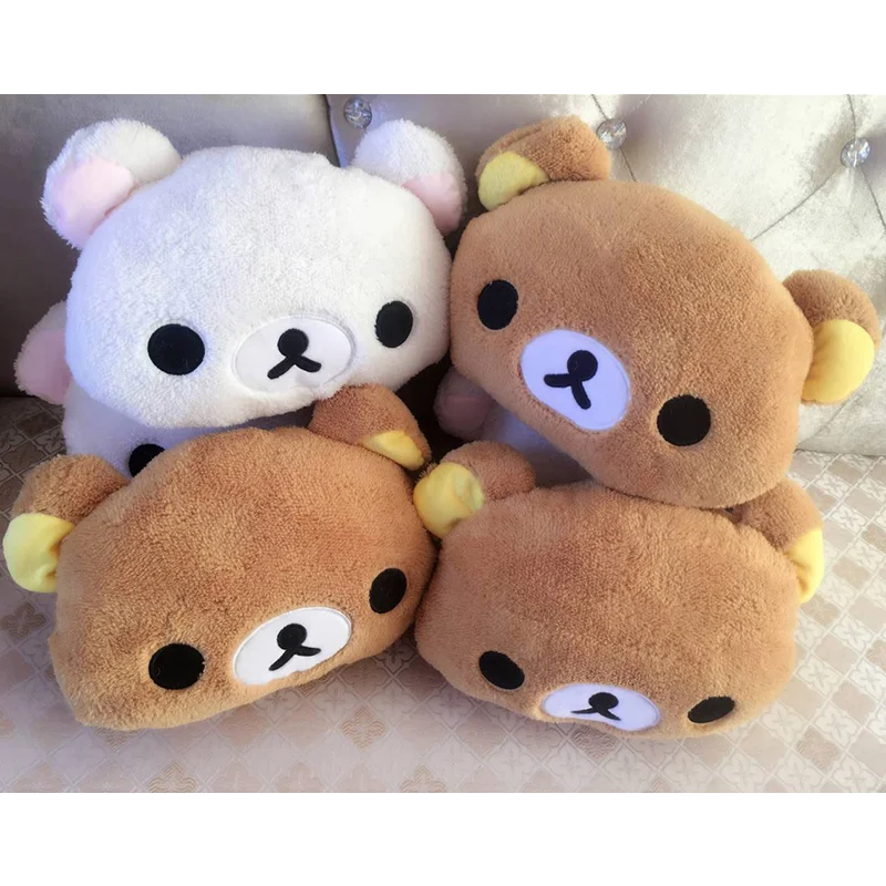 Kawaii Rilakkuma Plush Pillow Toy Kiiroitori Chick Couple Teddy Bear Rilakkuma Stuffed Doll Rilakkuma Cushion Hand Warmer Gift