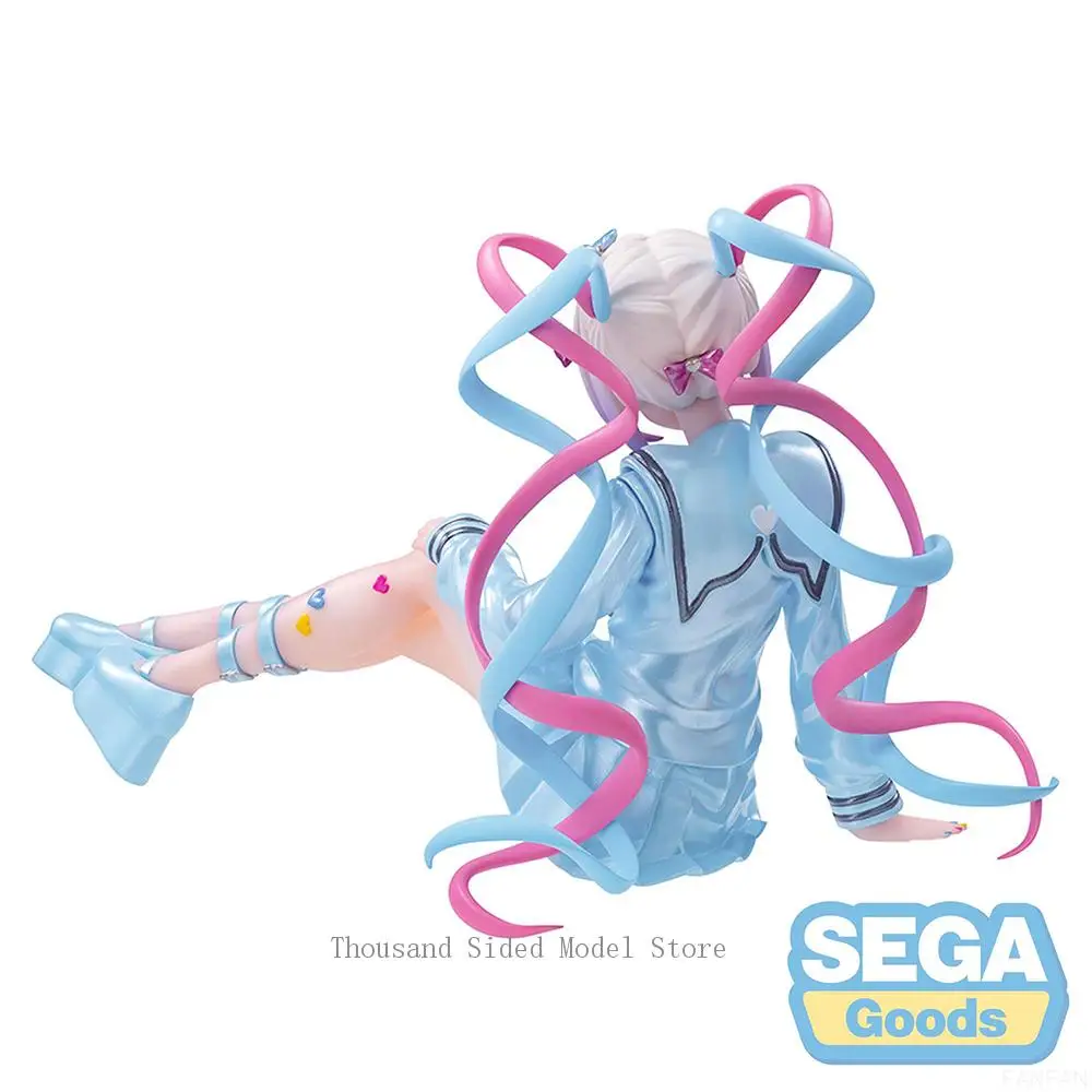 Originele SEGA PM NEEDY GIRL OVERDOSE Rain Action Figure Anime PVC Model 10 cm Computer Decoratie Ornamenten Verjaardagscadeau