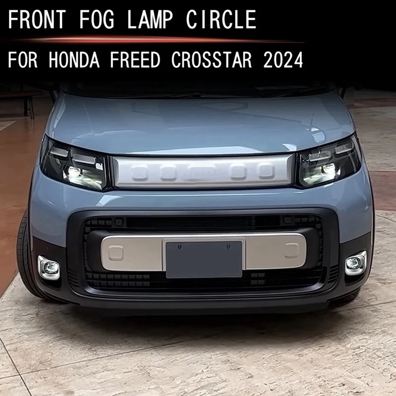 Car Front Fog Light Trim Frame For Honda Freed Crosstar 2024 Fog Lamp Cover Car Accessories