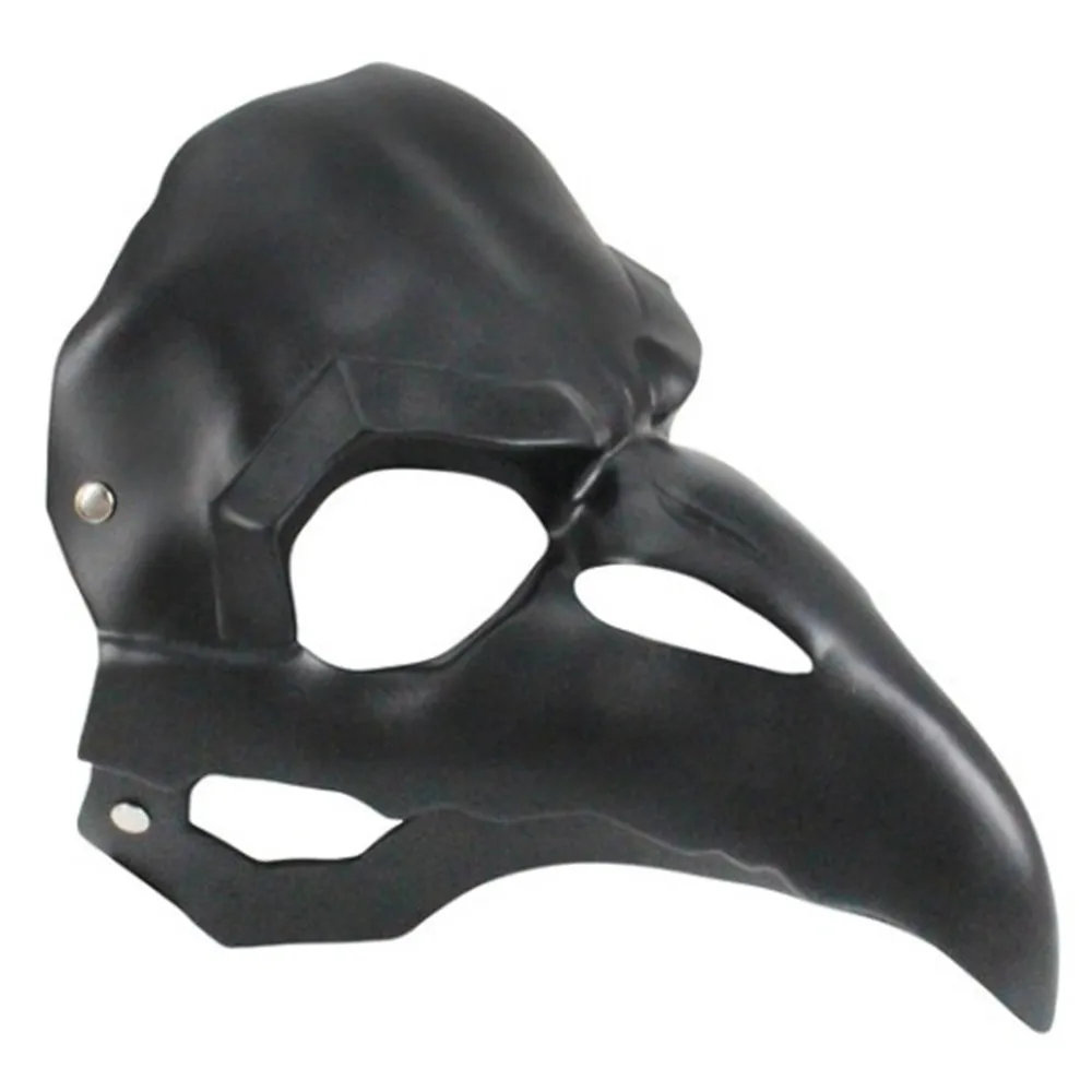 Halloween punk Crow mask, Iron Crow Beak Doctor mask Crow Beak