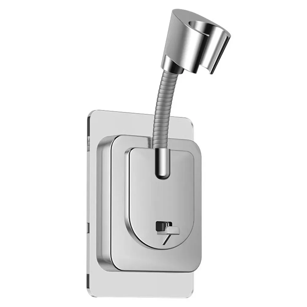 Self-Adhesive Shower Holder Adjustable Shower Head Holder Easy Installation Instructions Mess-Free Installation