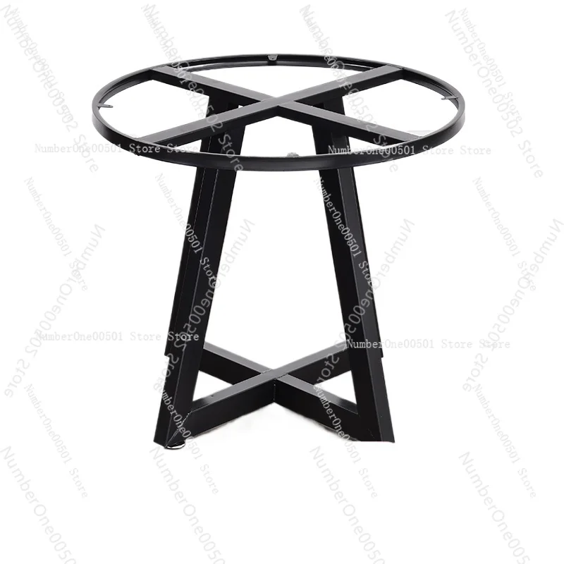 

Кронштейн для стойки из кованого железа, обеденная ножка, кронштейн для ног, круглый стол для офисных встреч, мраморный стол, железная стойка для ног