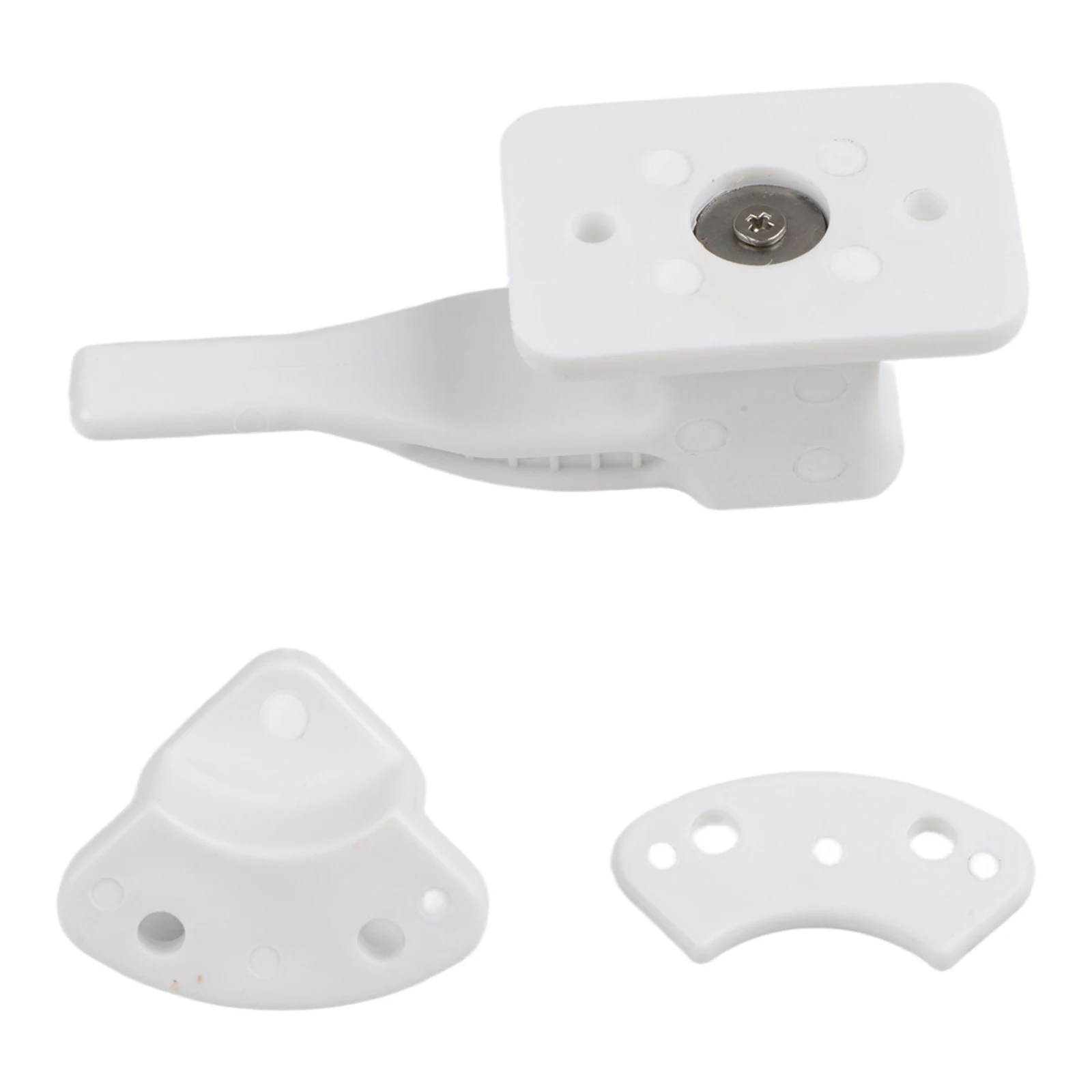 Black Door Lock Latch Multi Use Door Closure System Door Stopper Versatile Application Easy Installation Design