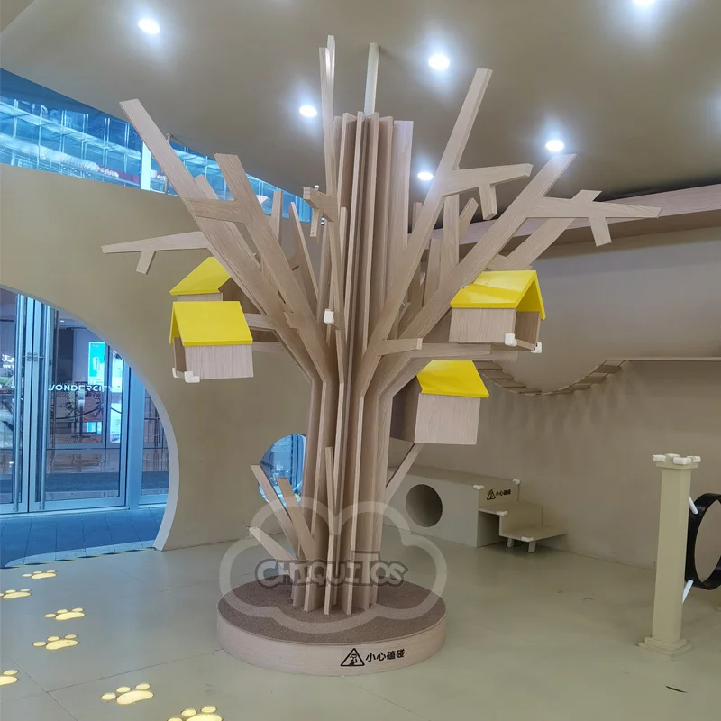 

Chiquitos большие деревянные кошачьи деревья, игровая мебель, когтеточка, современный потолок для кошек, дерево, башня, многослойная рама для лазанья для кошек, дерево