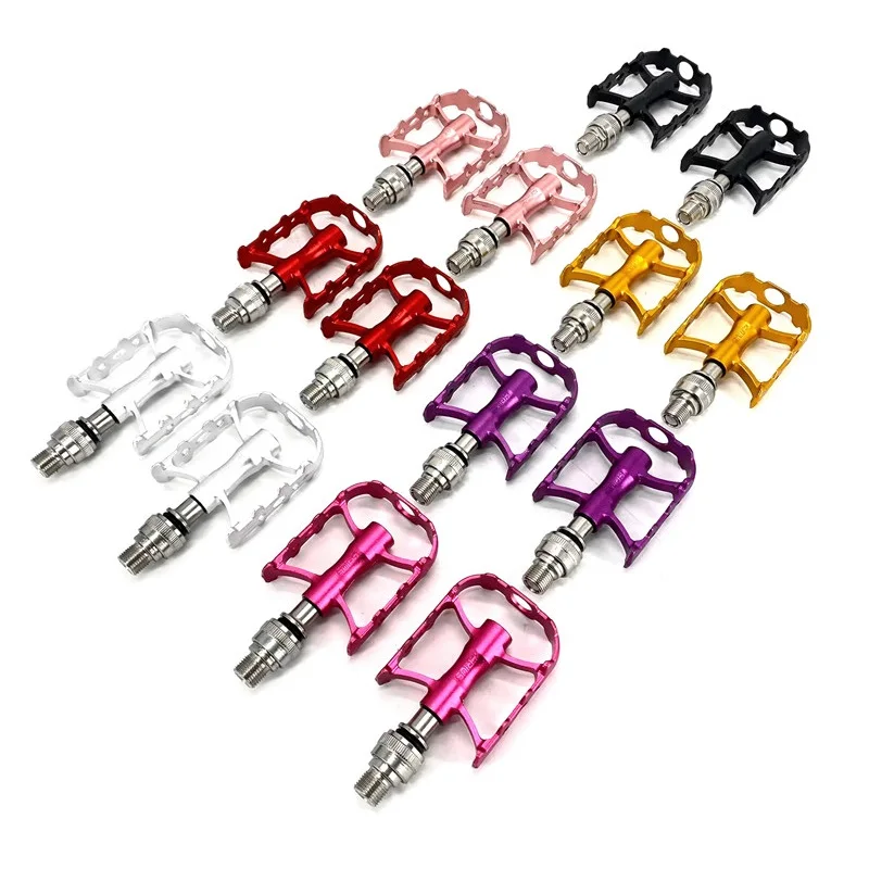 for Brompton Folding Bike Ultralight Quick Release Pedal for dahon Folding Bicycle Pedal Universal Non-slip Pedal 2 Bearing