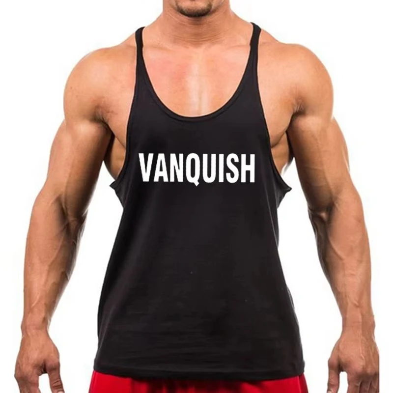 

Men's Gym Muscle Fashion Sleeveless Tank Top - Breathable Back Stringer Vest for Bodybuilding & Fitness Workout, Sports Shirt