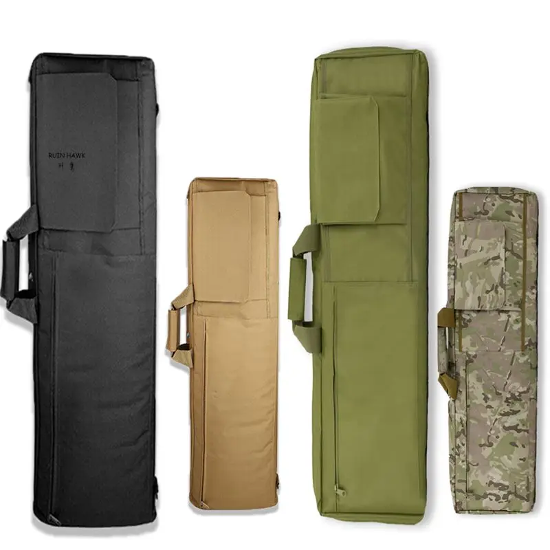 

85CM / 100CM Heavy Duty Tactical Airsoft Gun Hunting Shooting Long Gun Protection Carry Case Shoulder Bag With Cushion Pad