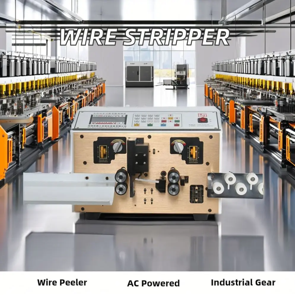 Fully Automatic Single USB Cable Wire Stripping and Winding Machine Electric Type for Efficient Cutting and Stripping
