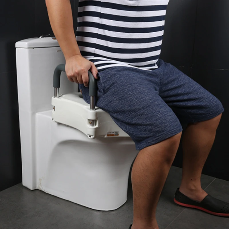 

Toilet Seat Riser for Elderly Anti-Splash Commode Elevator Disabled Mobility Toilet Aid Sturdy Bathroom Safety Handle for Senior