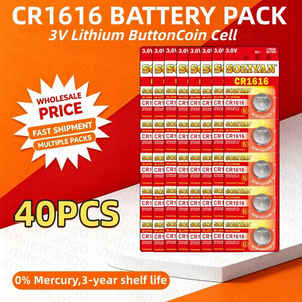 3V CR1616 Button Coin Cell LM1616 DL1616 BR1616 5021LC CR 1616  Lithium Battery For Watch Remote Calculator Scale Car Key