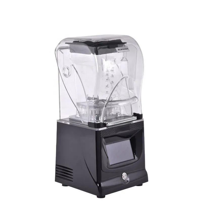 

Touchpad Commercial Fruit Blender 2L Black Color Electric Juice Mixer ABS Plastic Smoothie Machine For Sale