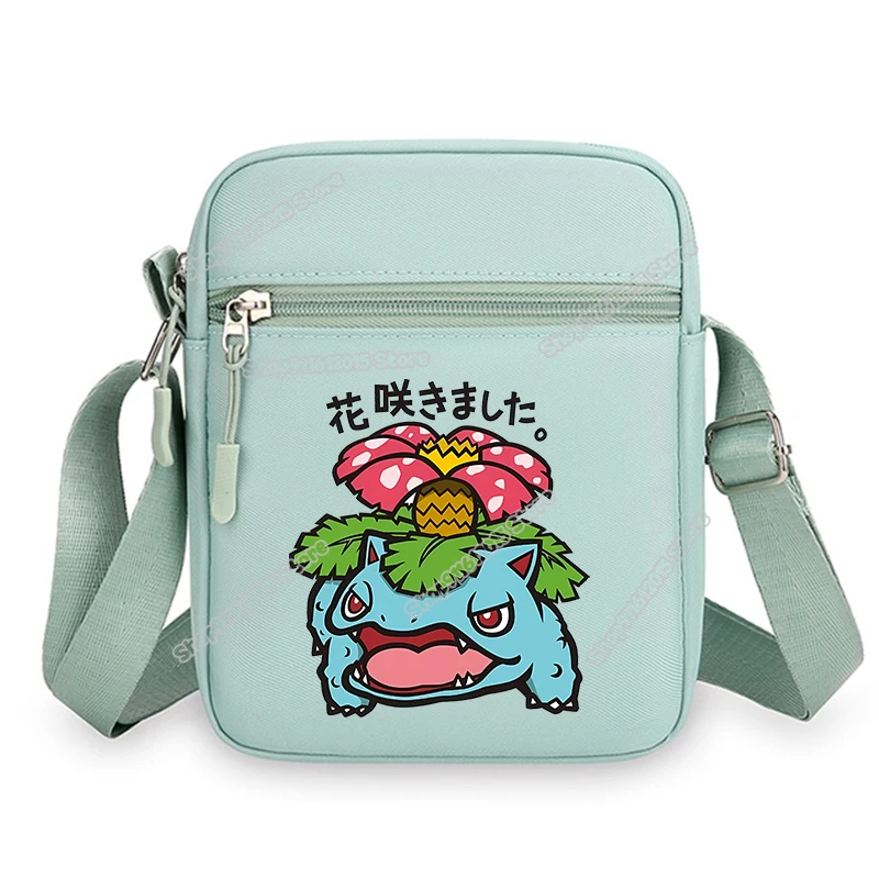 Anime Figure Leafeon Shoulder Bag Venusaur Raichu Cubone Waist Packs Dragonite Glaceon Crossbody Phone Pouch Boy Girl Satchel - view 3