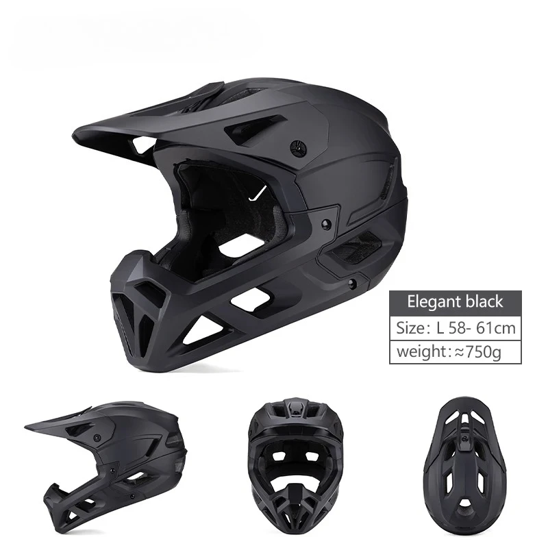 AliExpress Eastinear Ultralight Adult Bicycle Helmetmtb Sports Anti-Impact Road Mountain Motorcycle Helmets With Visor Black Full Face