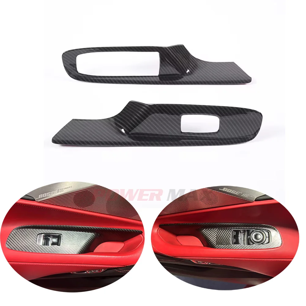 

Car Accessories2 Pcs Car Interior Dry Carbon FIber Switch Cover Trims For Chevrolet Corvette C8 Z51 Z06