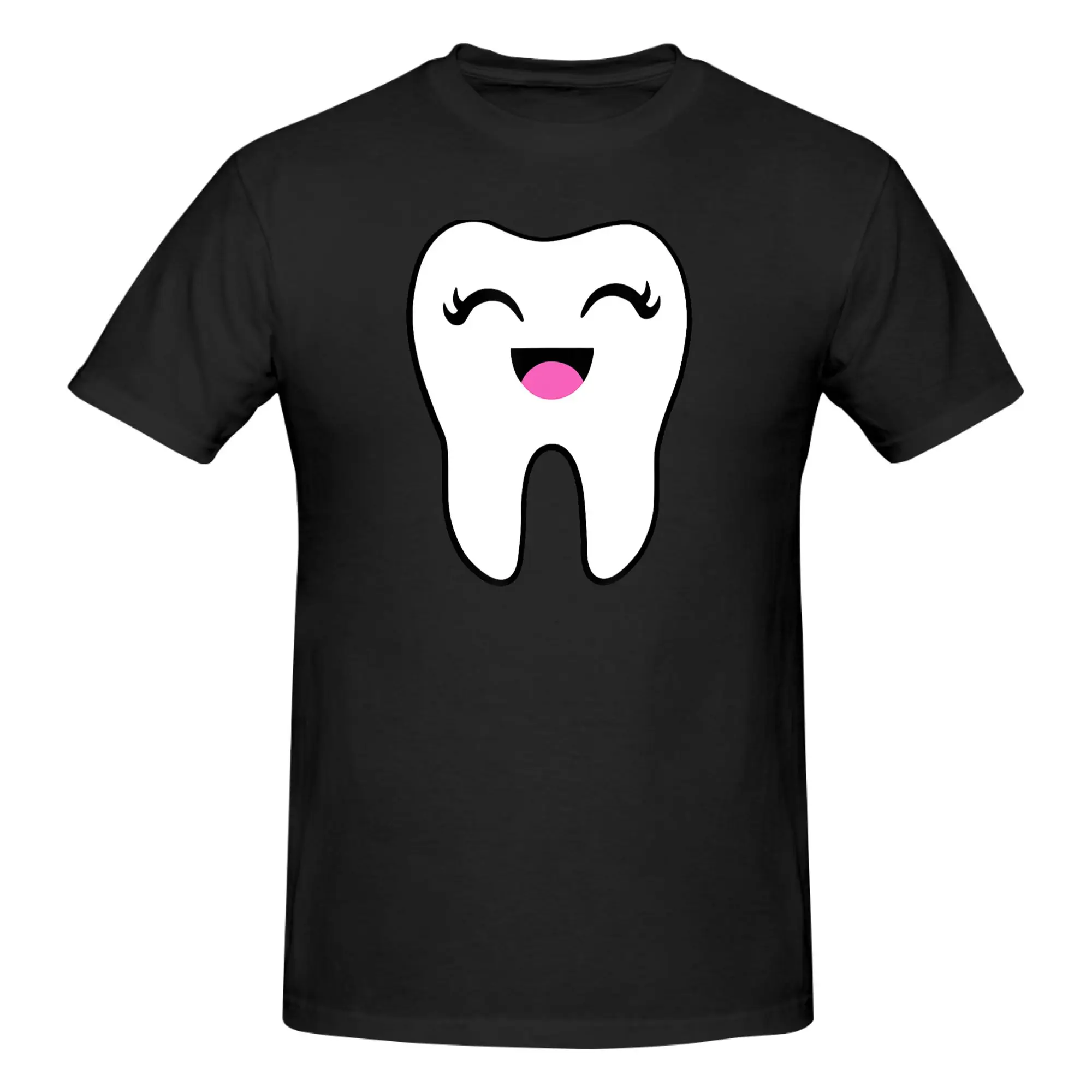 1 Piece Baby Tooth Graphic Funny 100% Cotton T-Shirt Tooth Fairy Tops Tees For Men