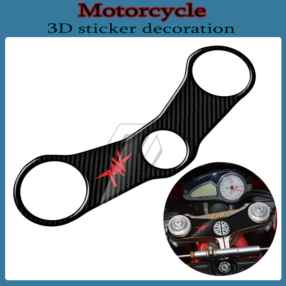 3D Carbon-look Upper Triple Yoke Defender  For MV Agusta F4 Models 2000-2006
