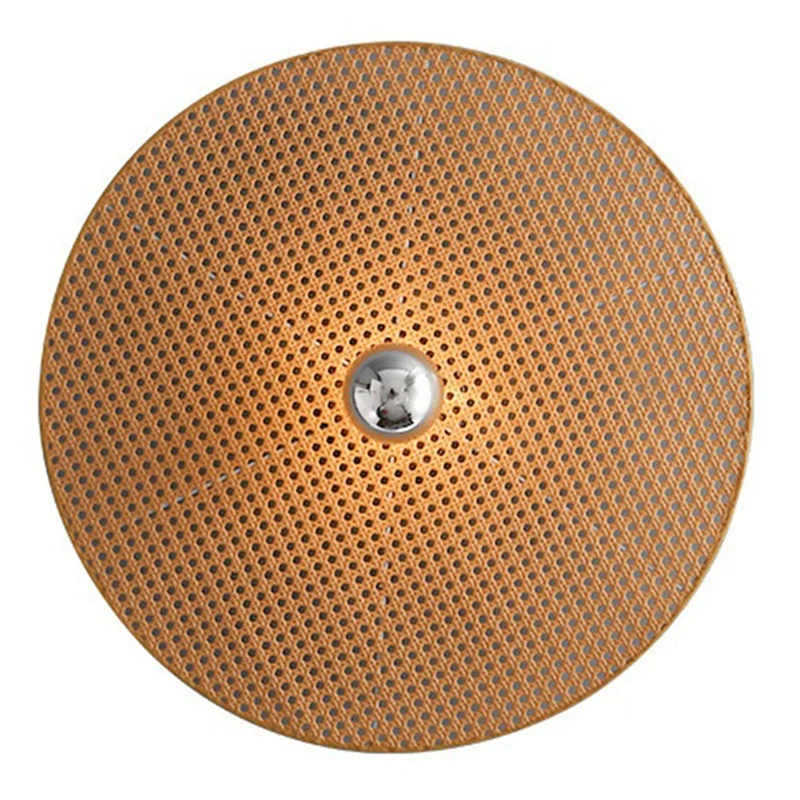 ABKO-Tan-Lámpara de pared de salón Retro, lámpara de pared de bambú japonesa hecha a mano de ratán para iluminación de fondo de pasillo de dormitorio