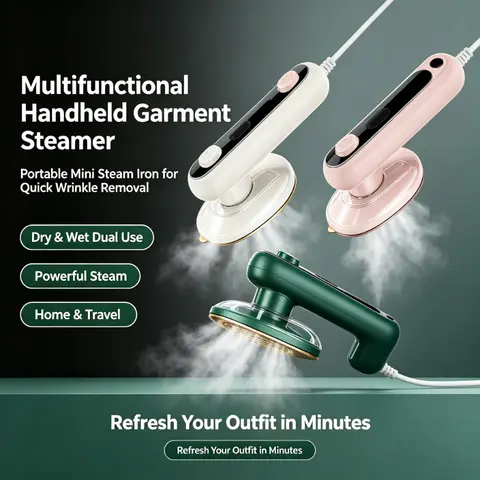 Multifunctional Handheld Garment Steamer Portable Mini Steam Iron for Home Travel Use Quick Wrinkle Remover Spray Iron