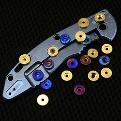 CNC Brass / Titanium Alloy Knife Lockbar Stabilizer Thumb Push Screws For Rick Hinderer XM18 Strider SMF SNG ZT0620 ZT0562