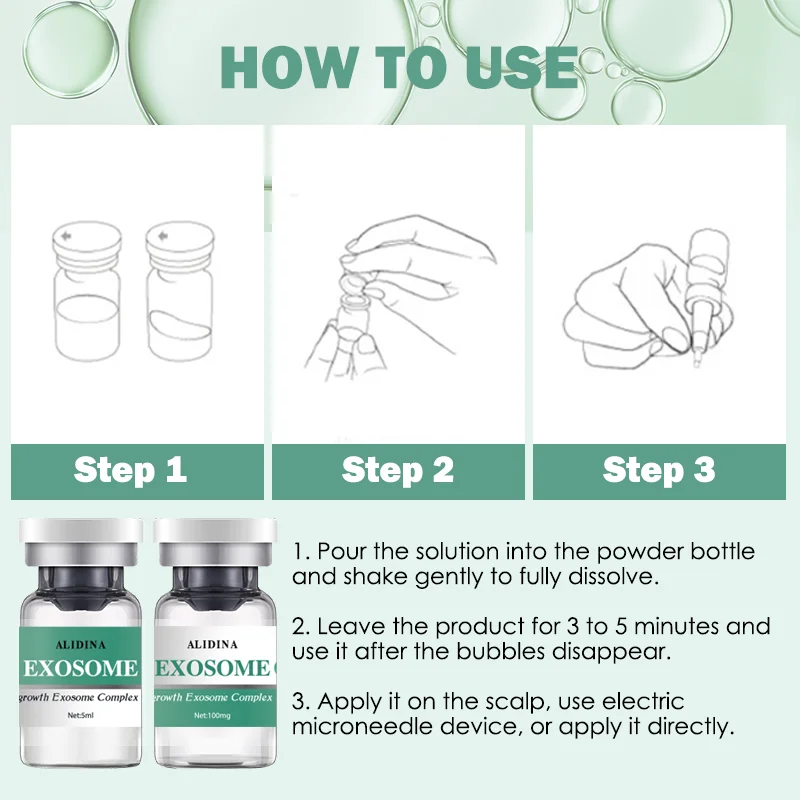 ZS EGF مكافحة تساقط الشعر إعادة نمو بصيلات الشعر إصلاح المغذيات Exosomes مجموعة العناية بفروة الرأس الجذعية نمو الخلايا عامل إعادة نمو الشعر السريع