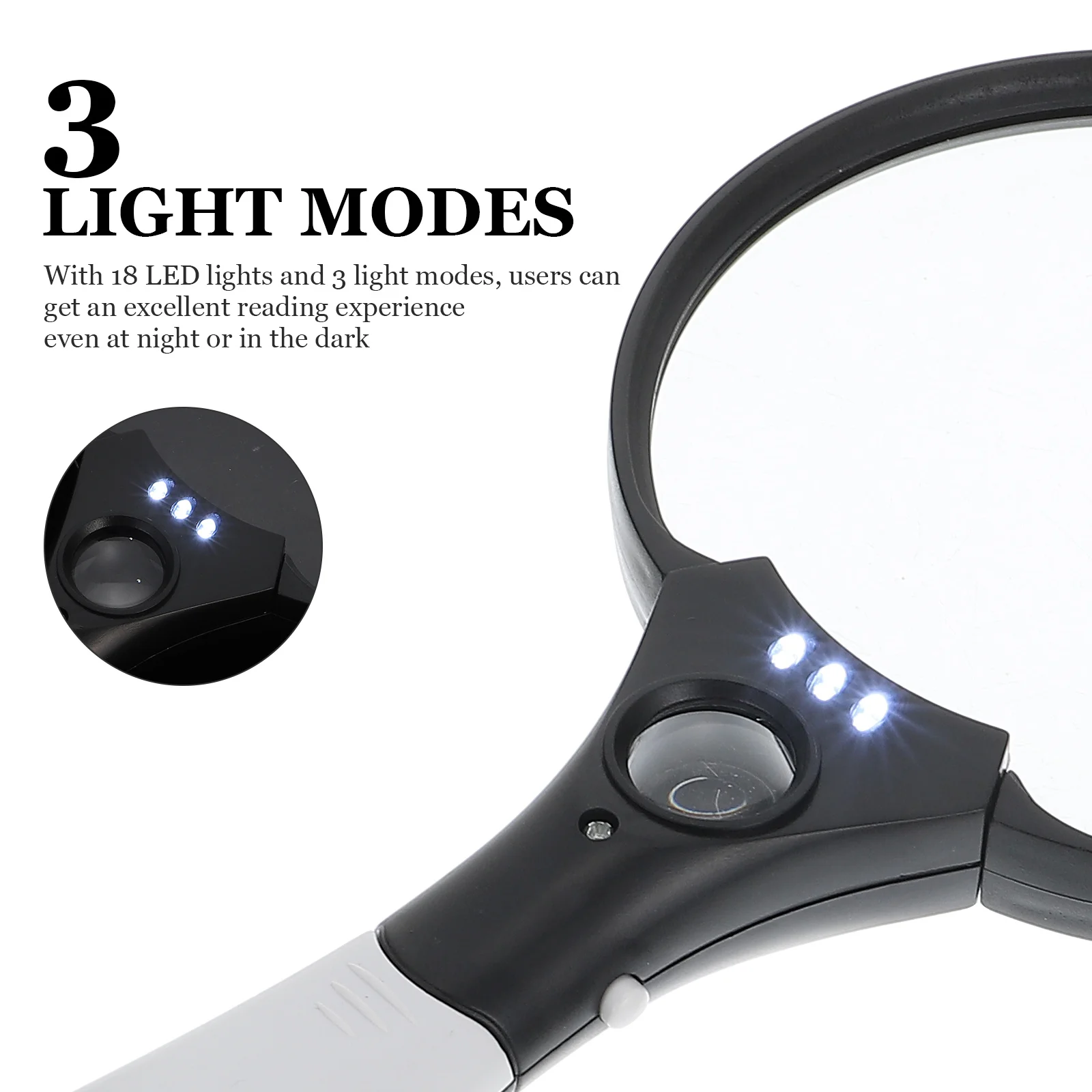 

Hand Held Magnifiers with Led Lights Handheld Book Magnifying Glasses Lighted Reading for