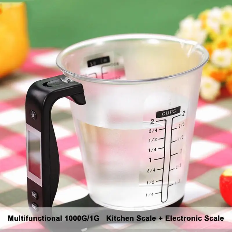 

Digital Measuring Cup High Accuracy LCD Display Temperature Grams Measuring Cup Electronic Measuring Cup Scale For Kitchen