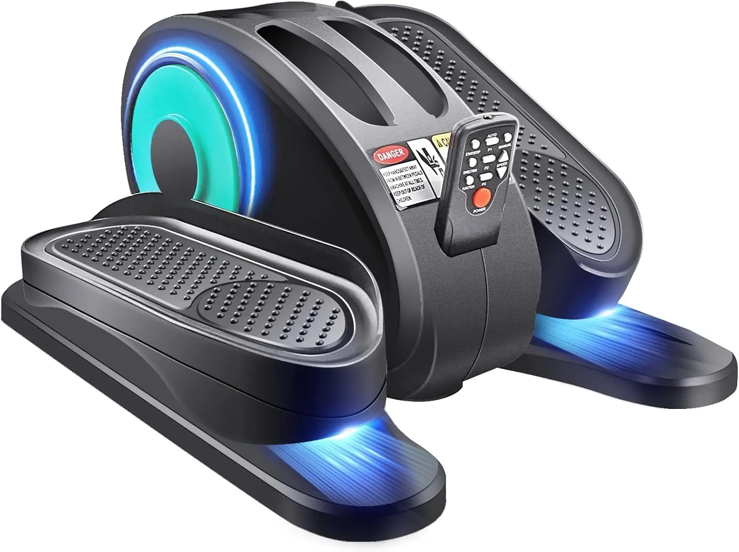 

Эллиптический тренажер под столом — портативный тренажер для ног для пожилых людей, компактный эллиптический сидящий с дистанционным управлением, электрический ЖК-дисплей