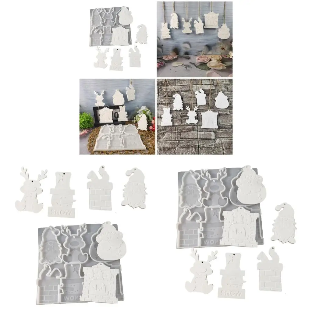 

Подробная силиконовая форма для подвески для рождественских украшений, простая в использовании как для любителей, так и для