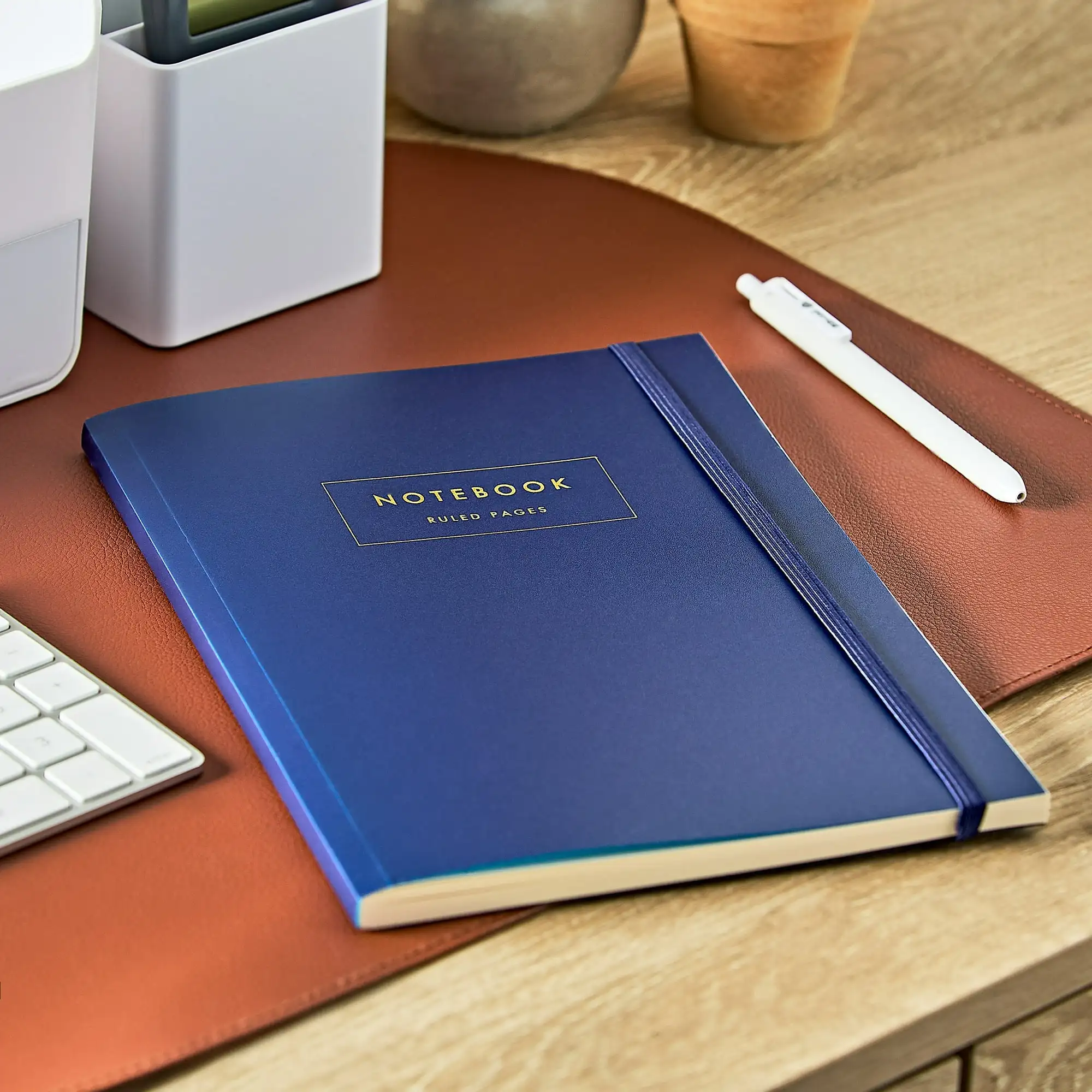 

Poly Notebook, Blue, 7" x 9.87", 80 Ruled Pages