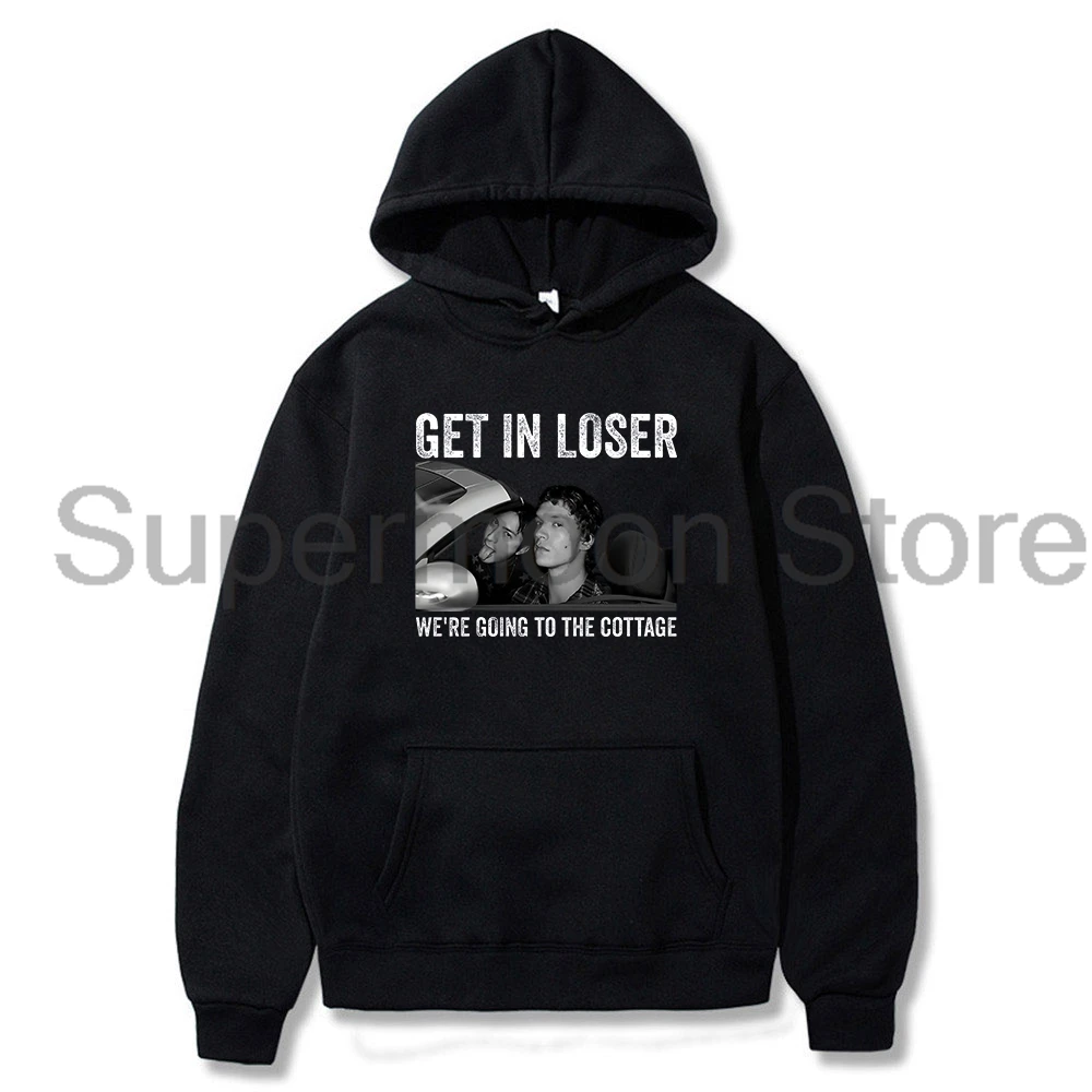 Heated Rivalry Get in Loser We're Going To The Cottage Vintage Hoodie Long Sleeve Streetwear Men Women Hooded Sweatshirt