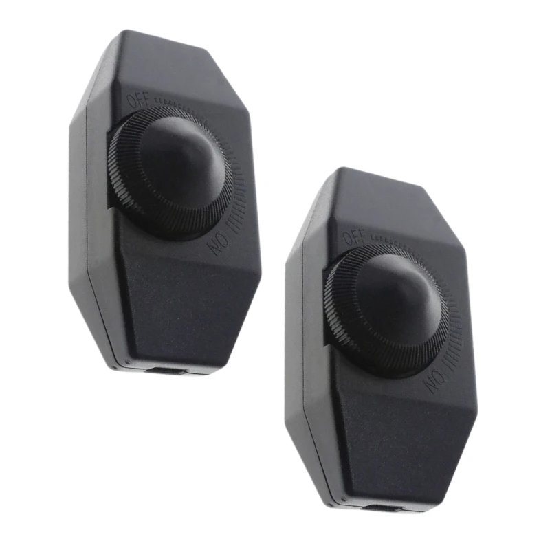 2pcs LED Dimmer Switches Adjustable Knob Easy Installation Lighting Fixture Electrical Accessories for Dimmable Lights