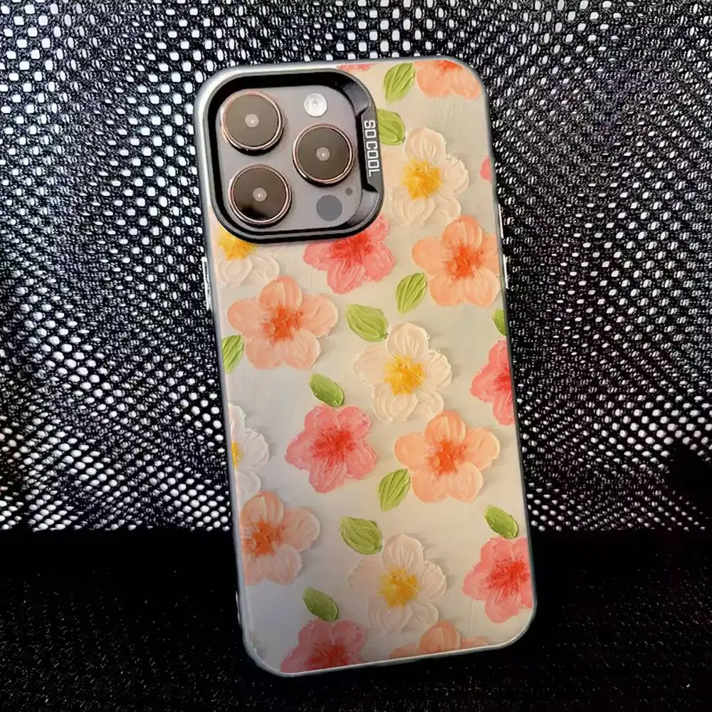 حافظة هاتف ريترو مطلية بزيت لهاتف آيفون 17,16,15,14,13,12,X,8,Pro,Max,Plus,E,SE4,Air,Mini IMD أسود غير لامع #6