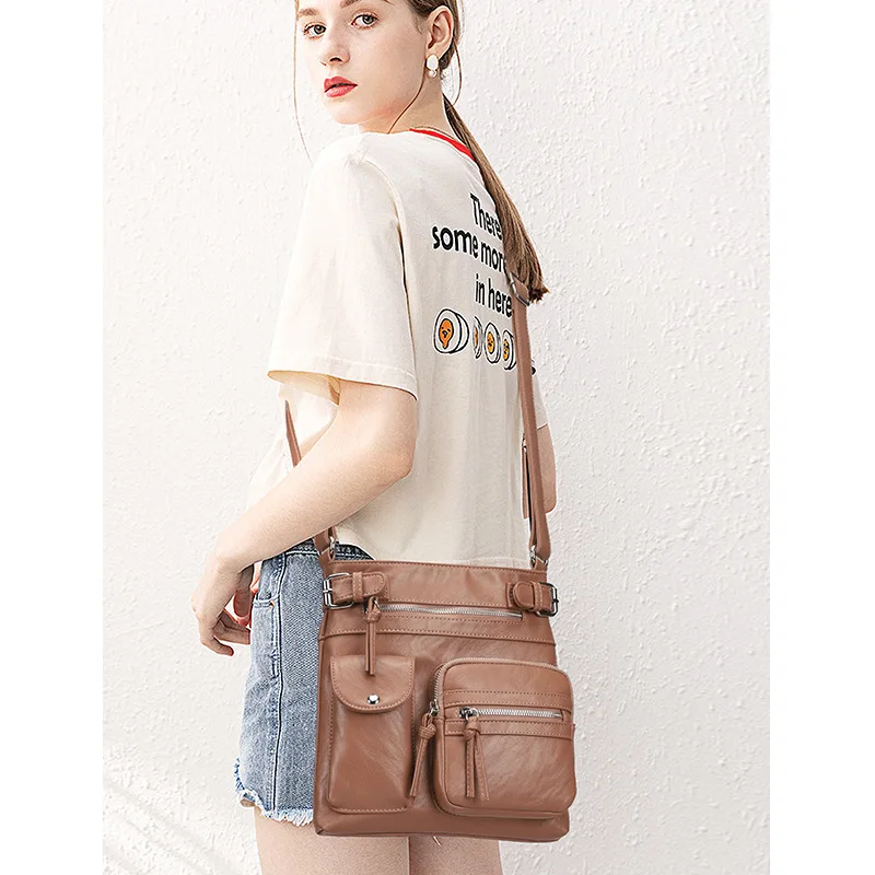 

Ladies' Cross Shoulder Bag Multifunctional European and American Fashion Niche Single Shoulder Bag