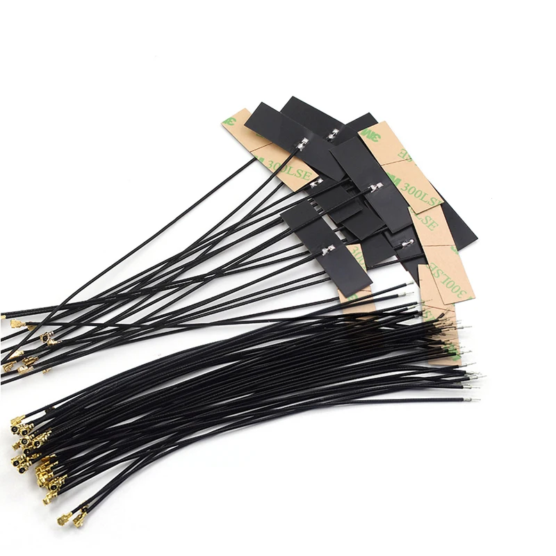 5Pcs/Lot WiFi 2.4G High Gain Built-in Flexible FPC Soft Antenna ZigBee Bluetooth Module Ipex4 Patch Antenna IPX to FPC Antenna