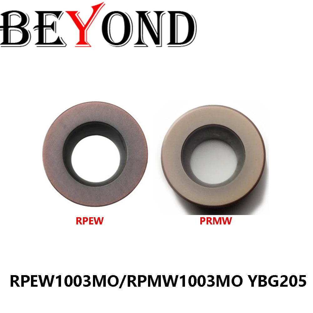 Original RPEW1003MO RPMW1003MO YBG205 RPEW RPMW CNC Cutter Carbide Inserts Milling Turning Tools Machine Boring Bar BEYOND Lathe