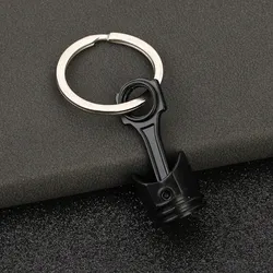 1pc Creative Car Modified Engine Piston Metal Keychain For Men, Multifunctional Car Modified Waist Hanging, Fashion Keychain