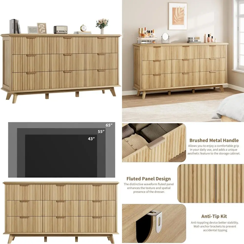 Modern 9-Drawer Dre… - image