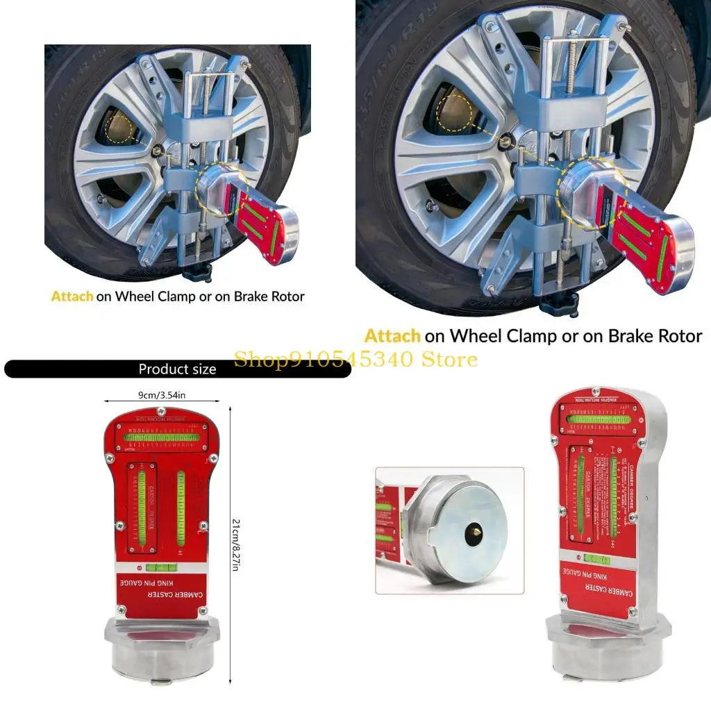 

U2JA Front Wheel Caster Gauge Alignment for Accurate Steering Adjustment