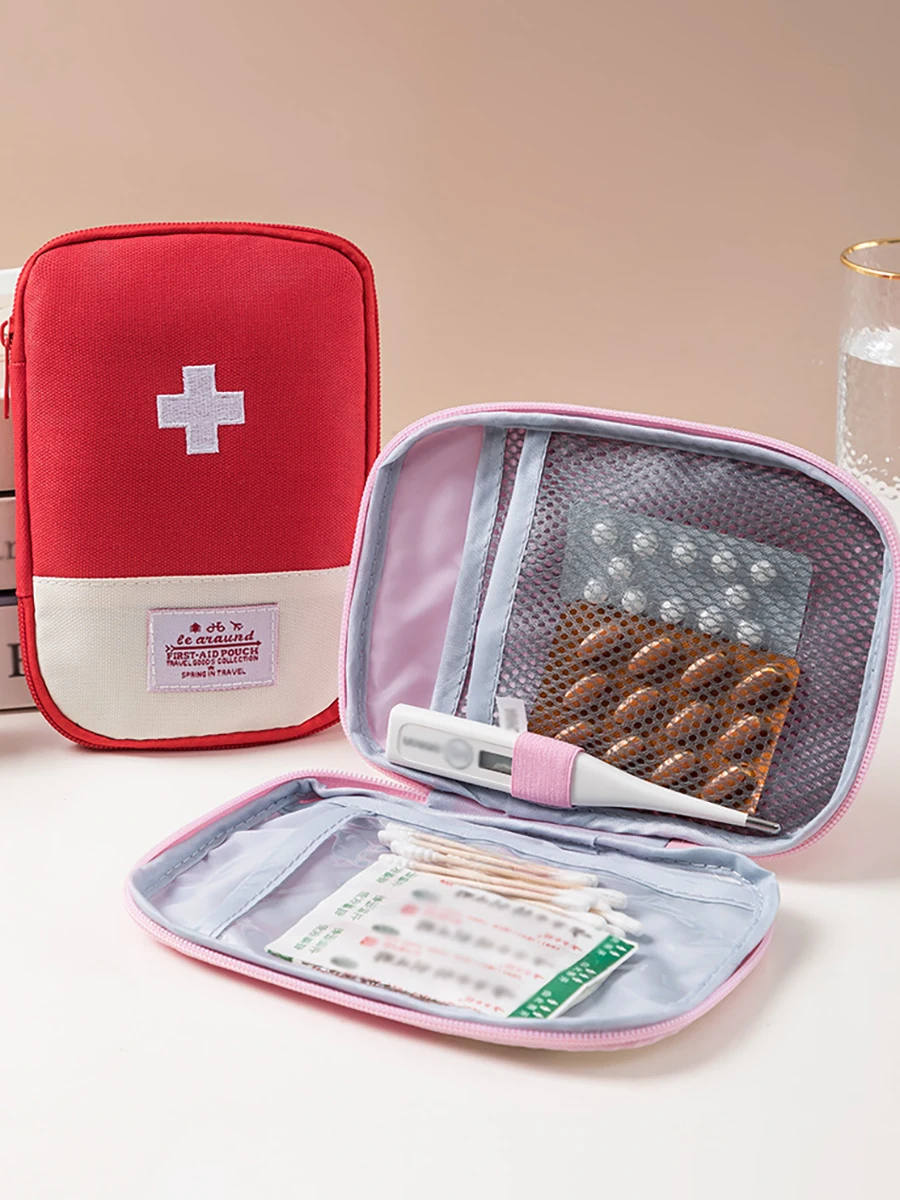 1pc Portable Medicine Epidemic Prevention Kit Outdoor Travel Medicine Storage Box Portable Health Kit Medical Emergency