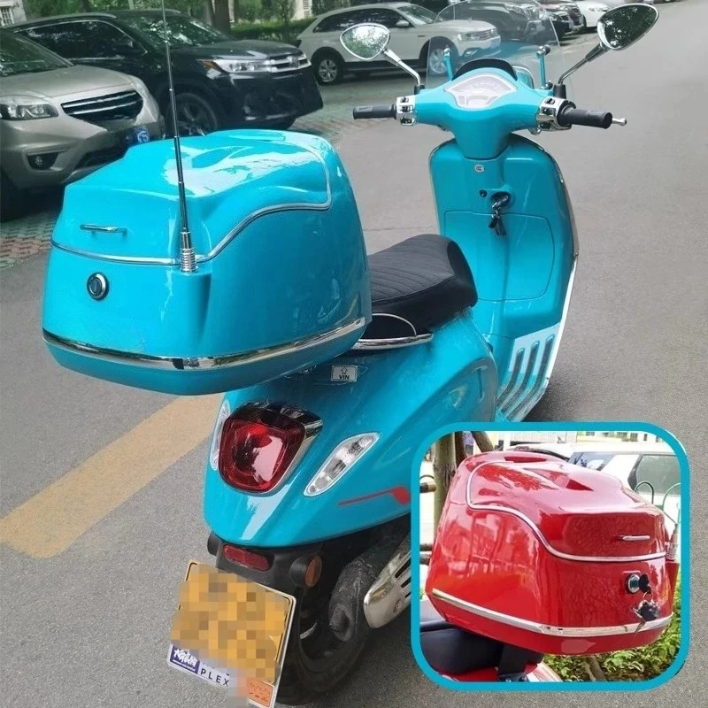 For Qianjiang Feno 125 Locomotive Cargo Box Sunshine One Meter 125/150 Sturdy Durable Retro Trunk Modification Motorcycle Box