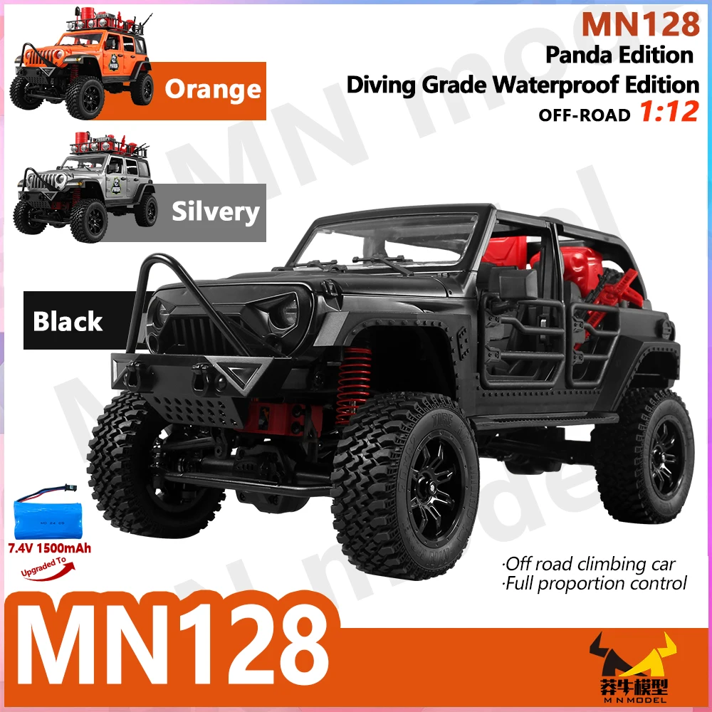 MN128 1/12 RC Auto 4WD Jeep Modello 2.4G Telecomando HA CONDOTTO LA Luce 4X4 Off Road 4WD Arrampicata RC Camion Elettrico Giocattolo Auto regalo per il Ragazzo