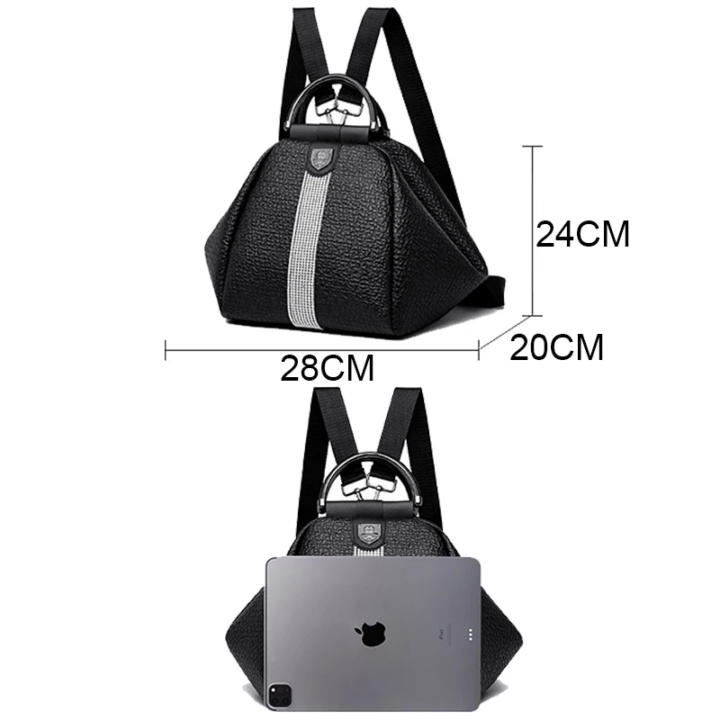 Luxury Designer Brand Women's Backpacks Multi Functional And High Quality PU Backpack Girl's Travel SchoolBag Sac A Dos Knapsack