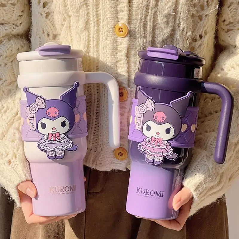 

Sanrio Kuromi Cinnamoroll Hello Kitty Cup Чашка для холодных напитков Хит-продукт Новый продукт Kawaii Большая емкость На открытом воздухе Портативный милый