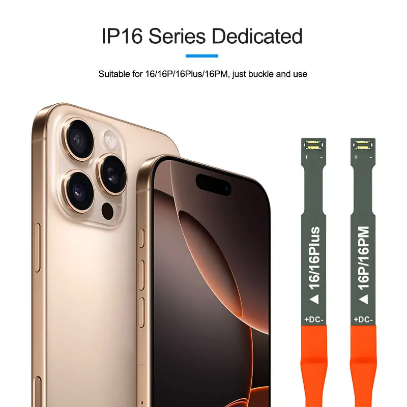 Sunshine SS-908G Long Flexible FPC Connector DC Power Supply Test Cable  For iPhone 16/16 Plus/16 Pro/16Pro Max Repair Boot Line