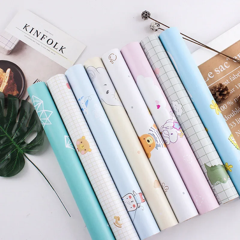 

Самоклеящиеся обои с героями мультфильмов, наклейки для детской комнаты, утолщенные водонепроницаемые обои из ПВХ для спальни для девочек, милые теплые обои