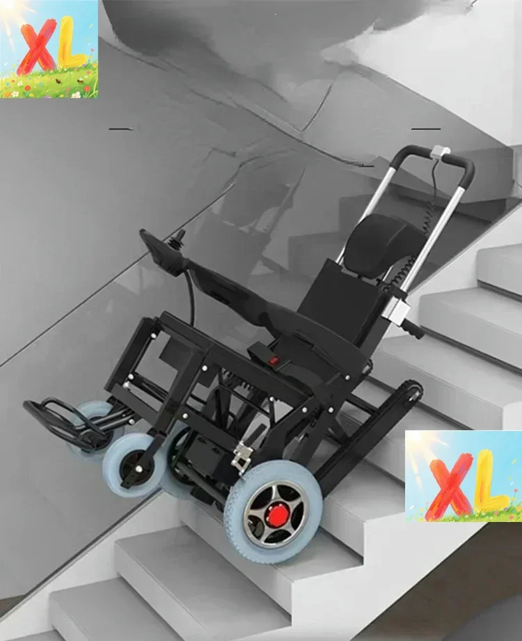 

Electric stair climbing wheelchair for the elderly to go up and down the stairs intelligent light step crawler stair climber