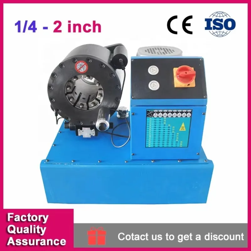 Hydraulic Hose Crimper Bench Type Easy Operate 1/4 To 2 Inch Range Industrial Crimper for Hydraulic Oil Pipe Fitting Connection