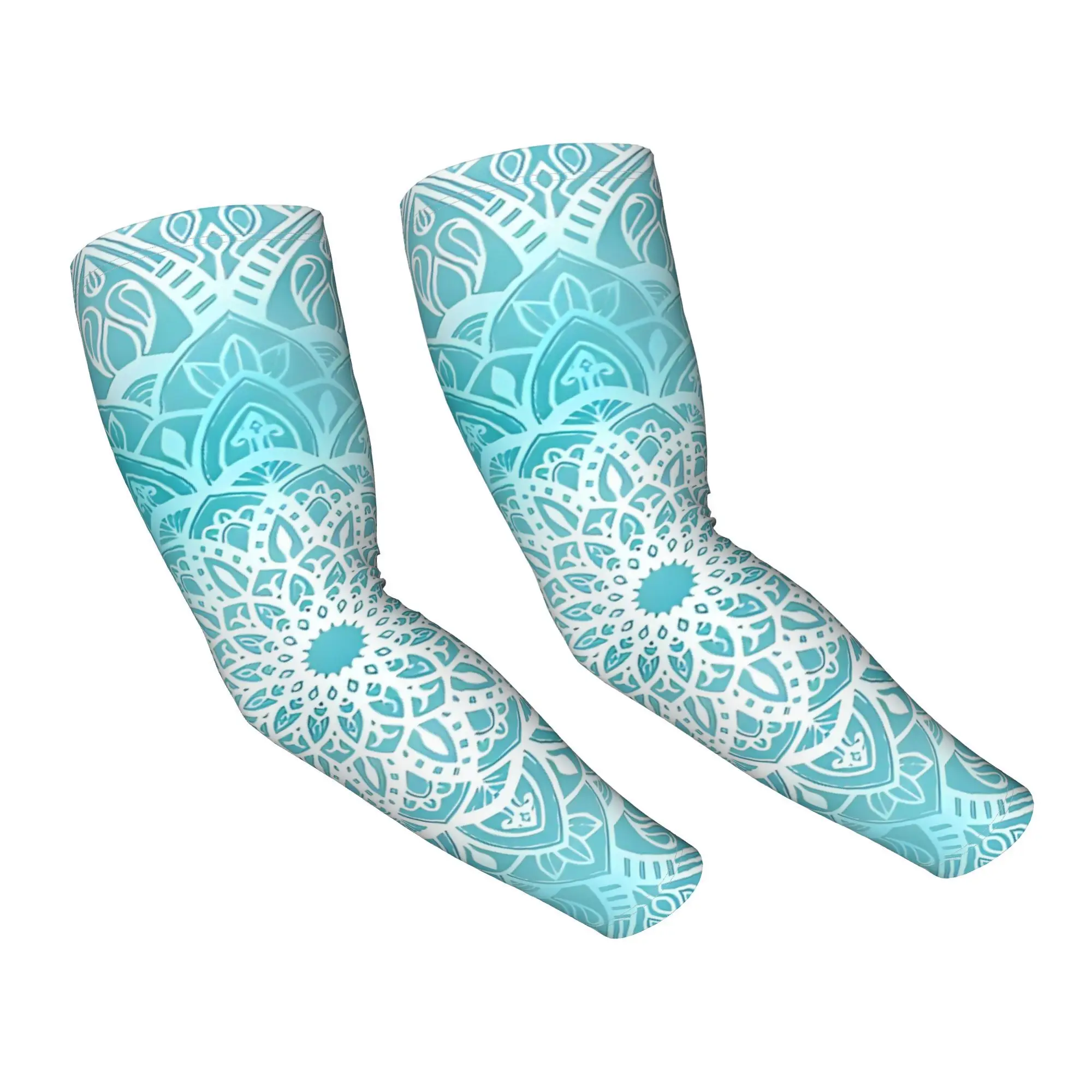 Blue Sky Mandala In Turquoise Blue And White Hiking Running Hiking Commuting Outdoor Labor Work Sports Cycling Unisex