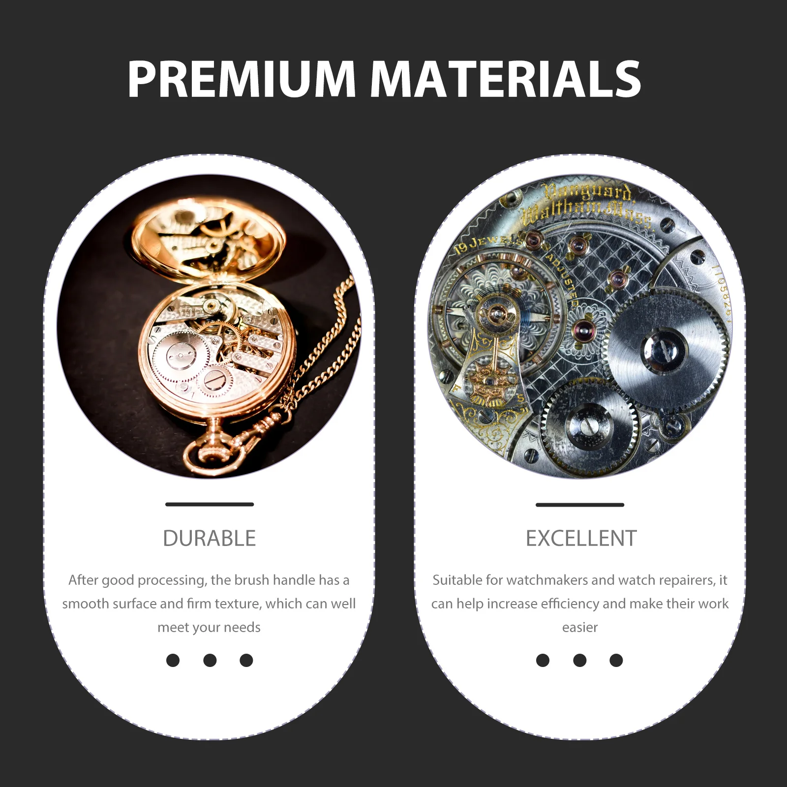 

2 set Watch Cleaning Brush Tool For Small Parts Repair Nylon Bristle Dust Removal Cleaning Supplies Watchmakers Repair Tool